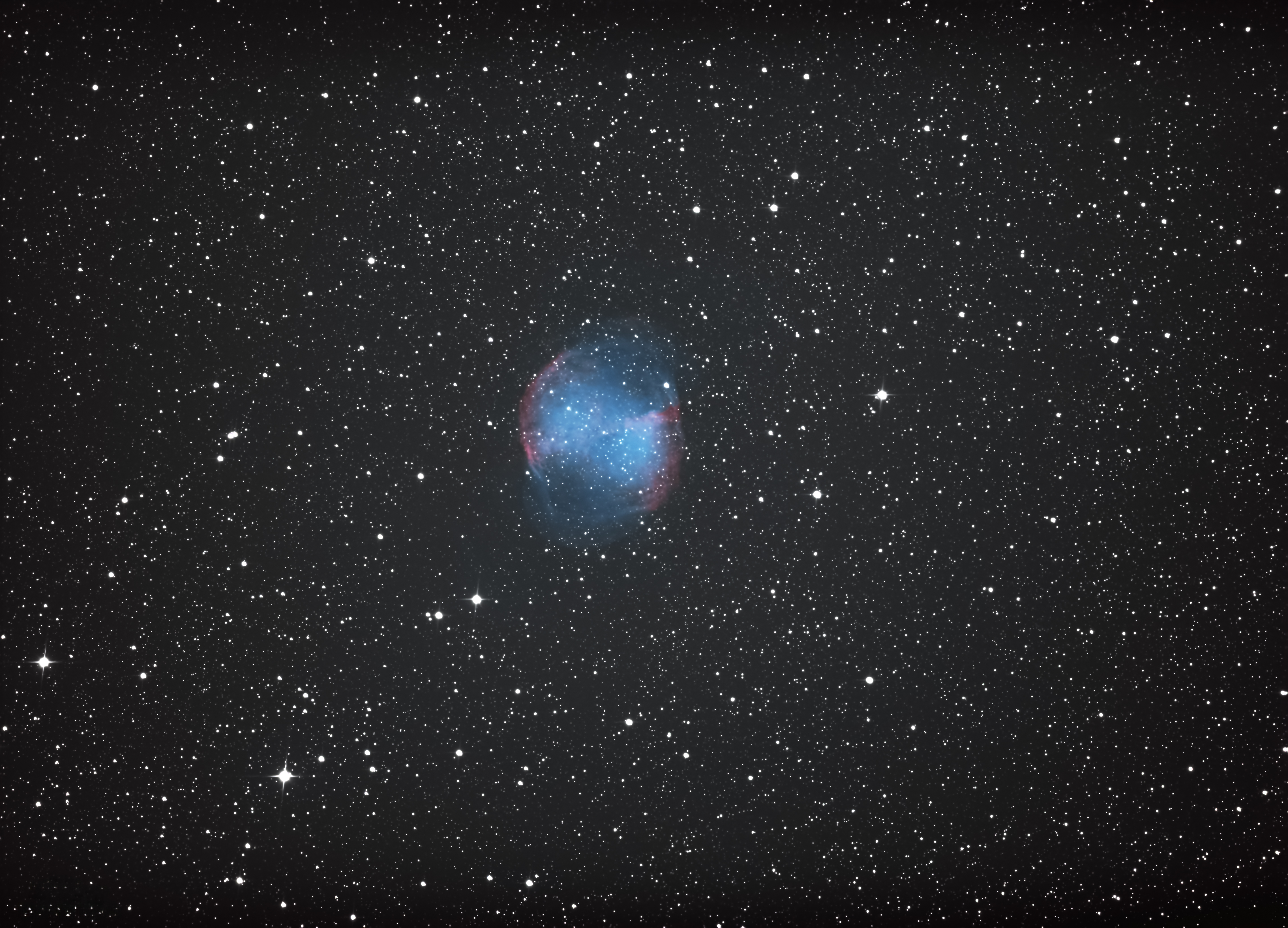 Nébuleuse de l'Haltère - Astrophotographie PlanétiCA à l'observatoire de Beine-Nauroy près de Reims